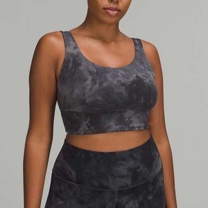 Lululemon Align Sports Bra Size 6Diamond Dye Gray Reversible